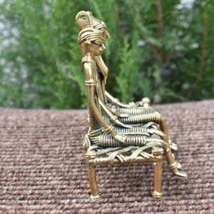 Handmade Brass Golden Couple Figurine