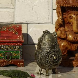 Dhokra Box with Owl Shape – Jewelry Box