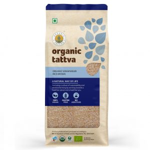 Organic Brown Sonamasuri Rice 1kg